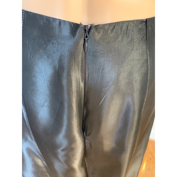 Gray satin full maxi skirt, 4 - Picture 9 of 16